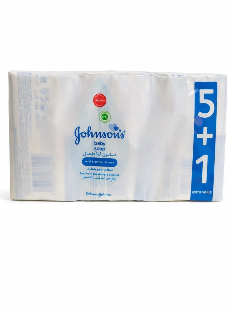 Johnson's Baby Baby soap, 125g, pack of 6 - Image 2